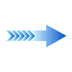 Gradient Blue Forward Arrow PNG