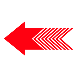 Striking Left Red Arrow PNG Lowres