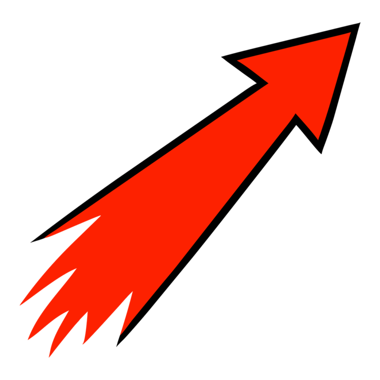 Dynamic Red Arrow PNG - Transparent Background | Arrow PNG