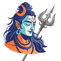 Lord Shiva with Trishul PNG Lowres