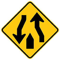 Divided Highway Sign PNG – Featured image