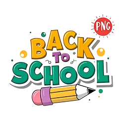 Featured back to school PNG for education banners and posts