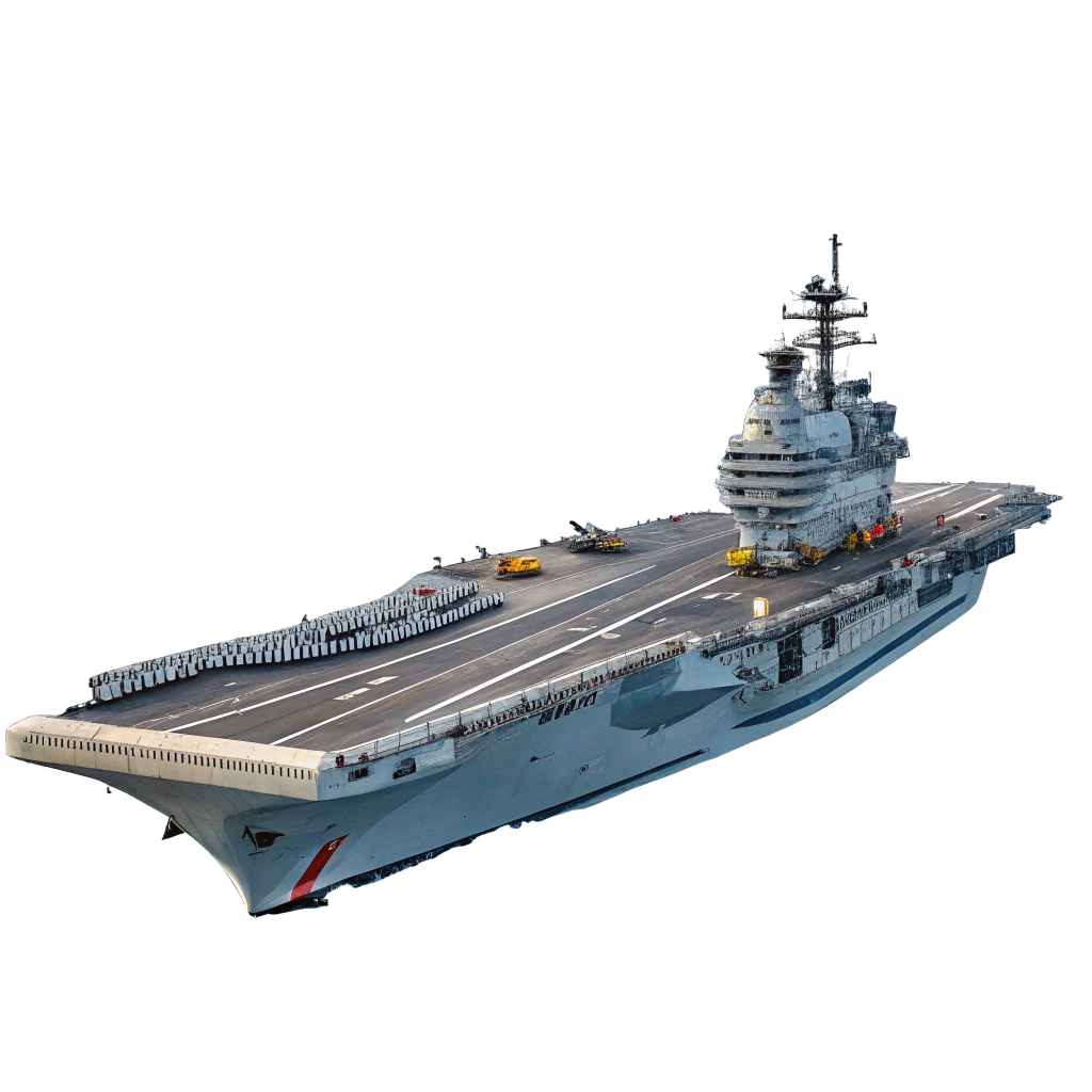 INS Vikrant Aircraft Carrier PNG Transparent Background
