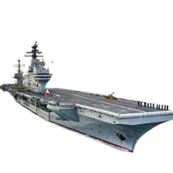 INS Vikrant PNG Image of Indian aircraft carrier with transparent background