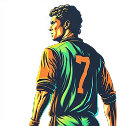 Featured Illustration Art of Ronaldo in Number 7 Jersey