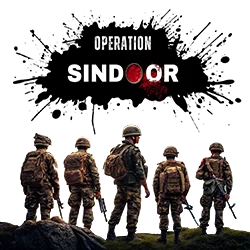Patriotic Indian Army Operation Sindoor image with soldiers – PNG format