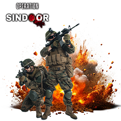 Operation Sindoor Indian Army featured image showing two armed soldiers with explosion in background