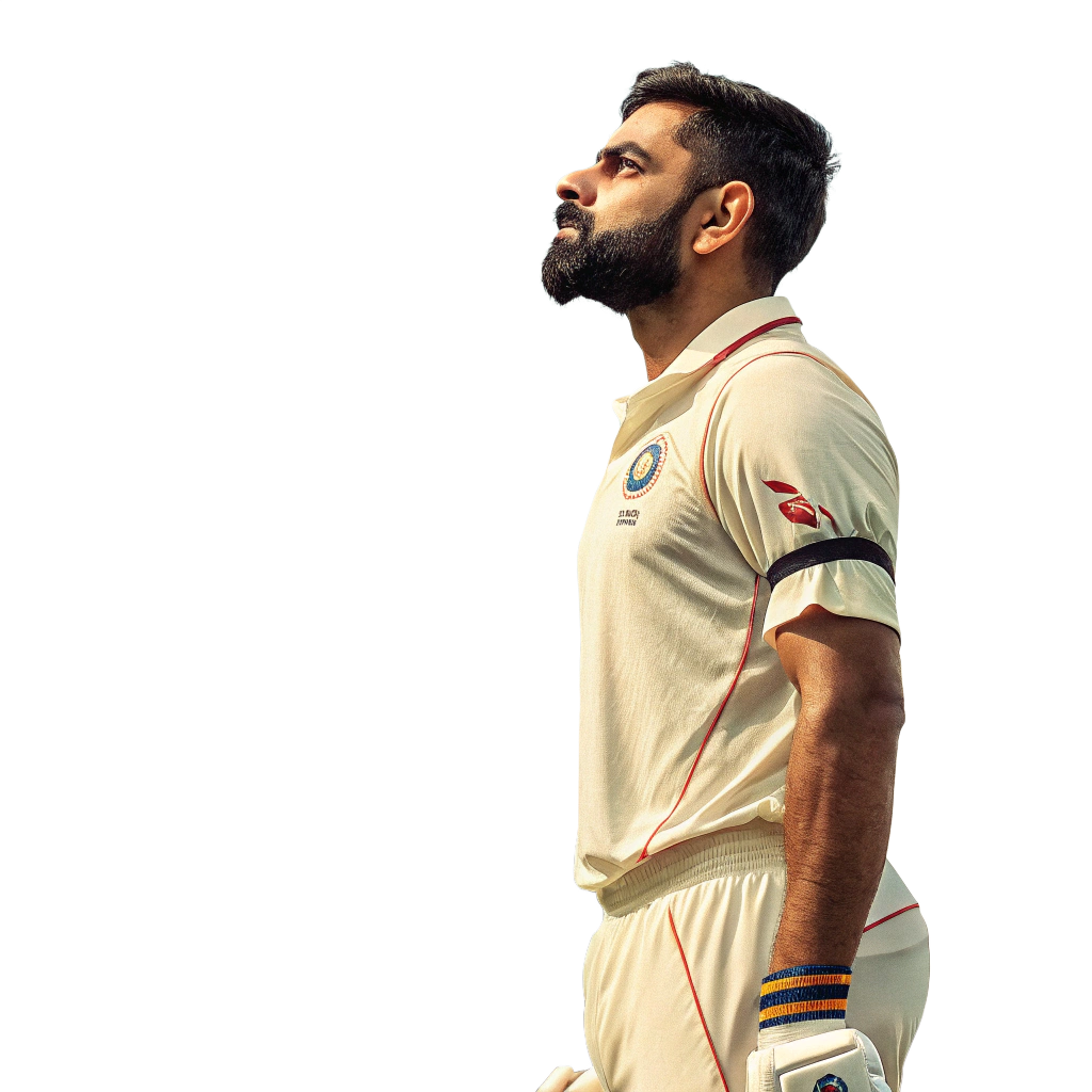 Virat Kohli Test Retirement PNG Image – Transparent Background