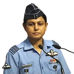 Vyomika Singh PNG image in Indian Air Force uniform with transparent background
