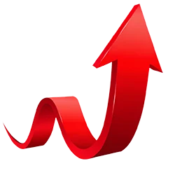 Featured Red 3D Up Arrow PNG Icon