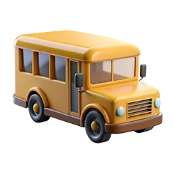 Featured yellow school bus PNG graphic