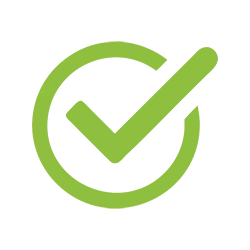 Featured green checkmark bullet icon for UI and design