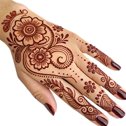 Minimalist Hariyali Teej Mehndi Design on Hand