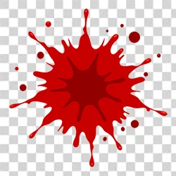 blood splatter PNG transparent background