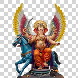 Ganapati Murti Lord Ganesha Idol PNG