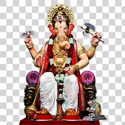 Lalbaugcha Raja PNG high quality for Ganesh Chaturthi