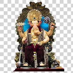 Lalbaugcha Raja high resolution PNG image for Ganesh Chaturthi