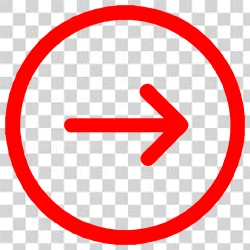 Red circle with arrow PNG transparent