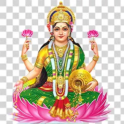 Divine Varamahalakshmi PNG for devotional and festive designs