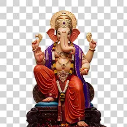 Lalbaugcha Raja 2025 PNG HD Transparent Background