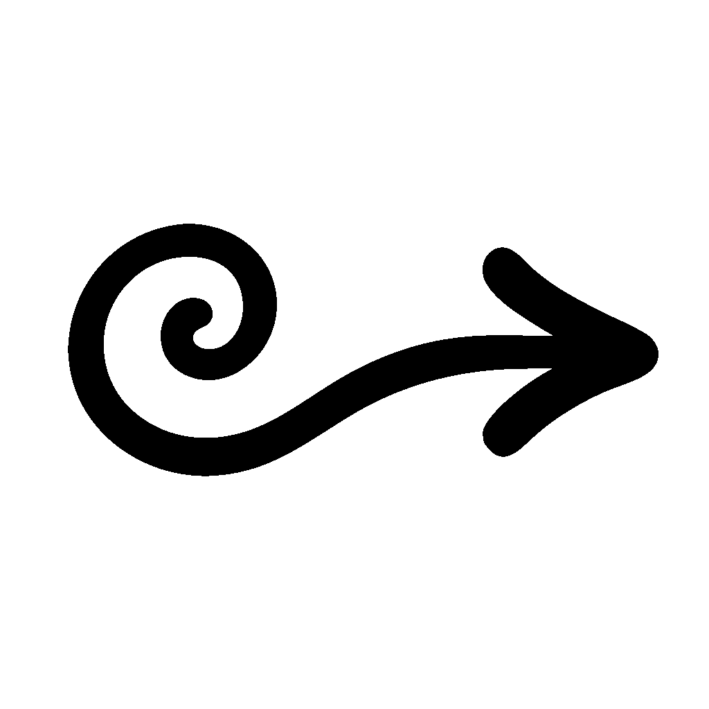 Curly Arrow Transparent Background PNG Download