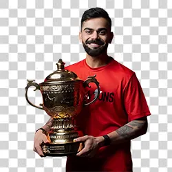 Virat Kohli Holding IPL Trophy Photo