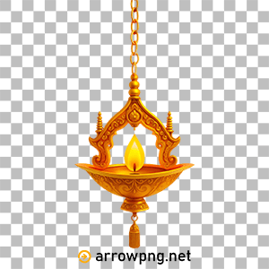 Diwali hanging diya transparent PNG HD