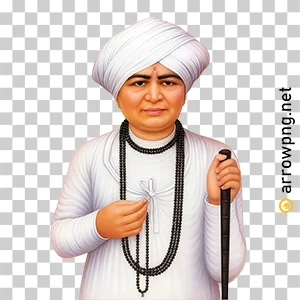 Jalaram Bapa PNG for devotional design