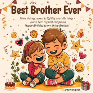10 Best Chote Bhai Ko Birthday Wish in English | Heartfelt Messages 9 Best Brother Ever Birthday Cartoon image