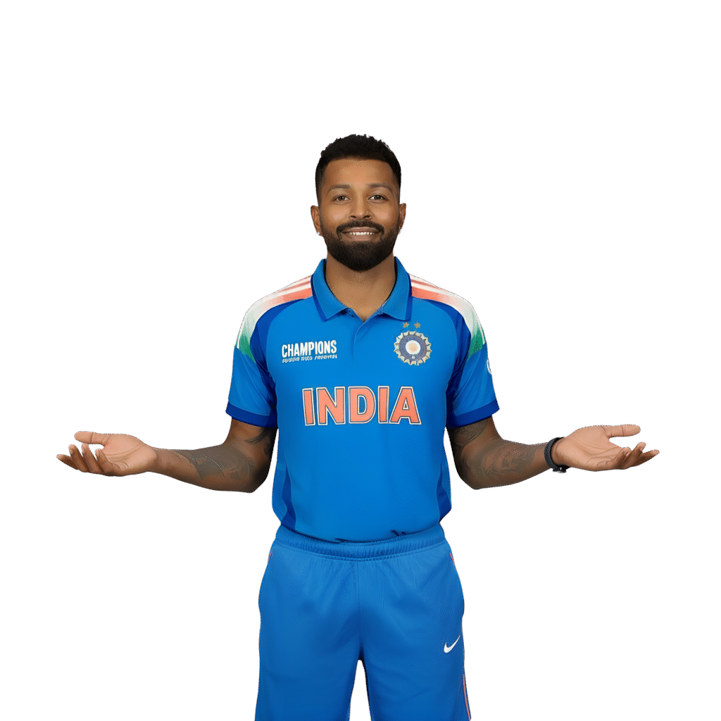 Hardik Pandya Pose PNG Transparent Download