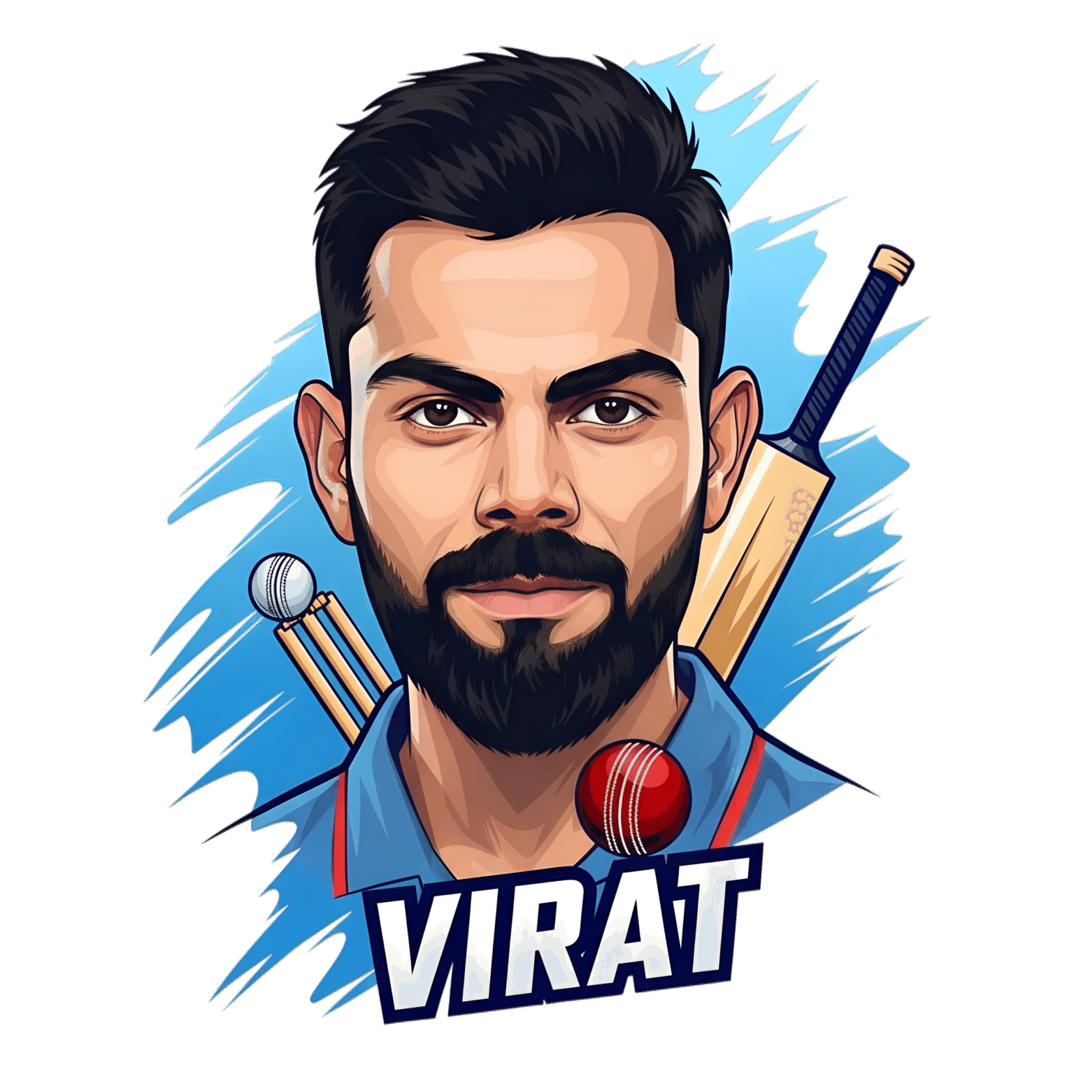 Virat Kohli Artwork PNG Download Cricket Vector Design Arrow PNG
