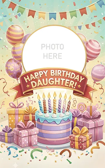 Happy Birthday Daughter Card – Featured Image