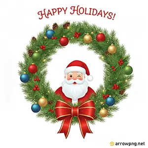 Merry Christmas Happy Holiday Card illustration